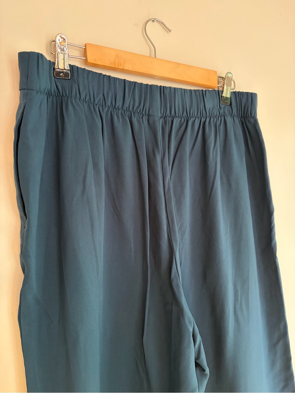 Old Navy High Rise Playa Wide Leg Blue Pants Size L - Picture 5 of 7
